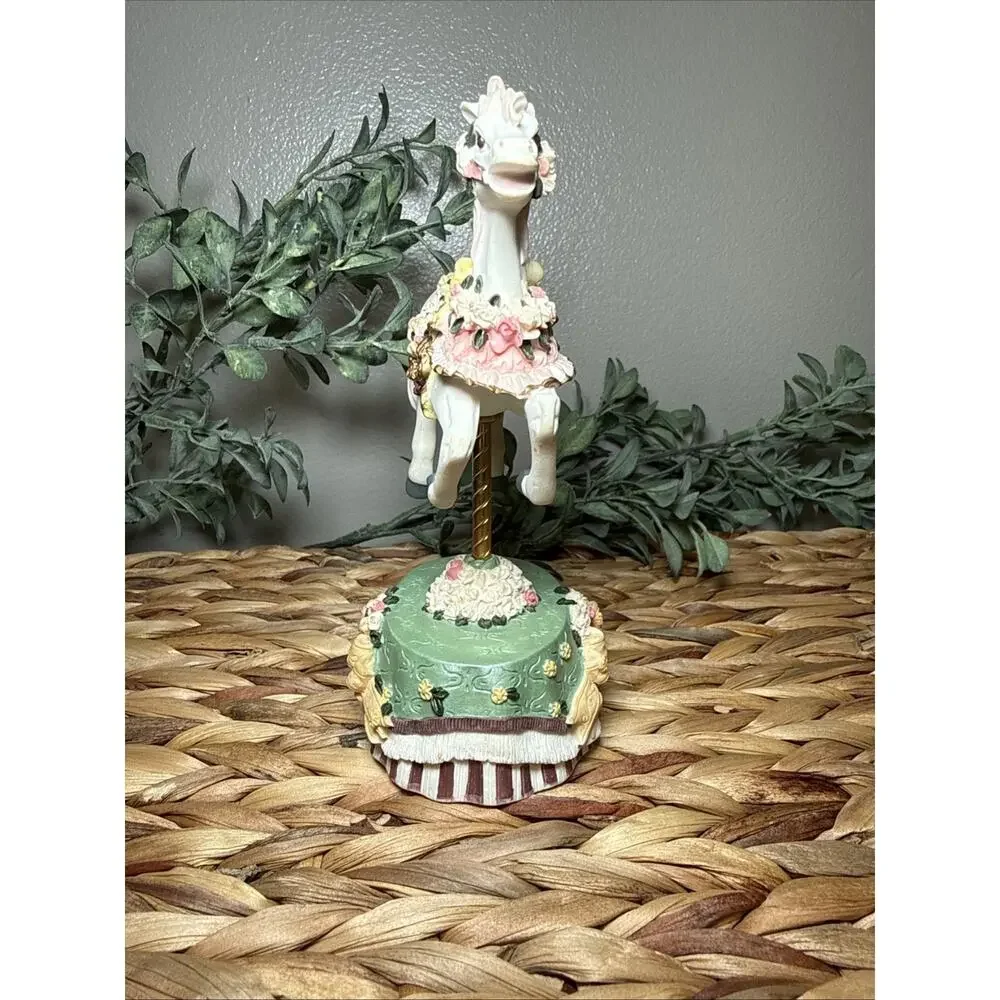 Heritage House Carousel Horse Figurine As Time Goes By Country Fair Decor Vtg
